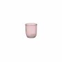 Tea light holder JOFFREY made of glass, pink, 3.1"/8cm, Ø2.8"/7cm