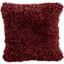 Cuddly cushion FALKO, burgundy, 20"x20"/50x50cm