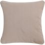 Decorative cushion VALENDA, light brown, 18"x18"/45x45cm
