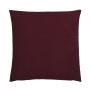Decorative cushion SILENA, burgundy, decorative stitching, 18"x18"/45x45cm