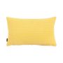 Decorative cushion SILENA, light yellow, decorative stitching, 20"x12"/50x30cm