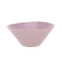 Fruit bowl SELMA made of glass, with grooves, purple, 3.1"/8cm, Ø7"/19cm