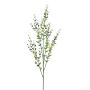 Decorative privet branch SLONTE with flowers, green, 30"/75cm