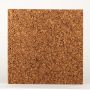 Natural cork board RATANA made of agglomerated cork, brown, 20"x20"/50x50cm, thickness 0.8"/2cm
