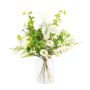 Decorative winter bouquet GWENDA, white-green, 24"/60cm, Ø18"/45cm