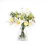 Decorative lily bouquet MARIPOSA, rose, white-green, 45cm, Ø40cm