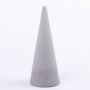 Flower foam cone ZOILA for artificial flowers, grey, 10"/26cm, Ø4"/10cm