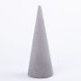 Flower foam cone ZOILA for artificial flowers, grey, 13"/32cm, Ø4.7"/12cm