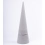 Flower foam cone ZOILA for artificial flowers, grey, 20"/50cm, Ø6"/16cm