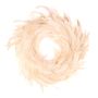 Feather wreath Peacock NORDIAN, white bleached, Ø16"/40cm