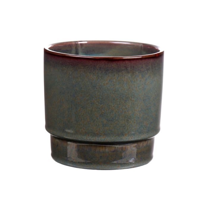 Ceramic planter PORTIA, petrol green, 5"/12,7cm, Ø5.4"/13,8cm