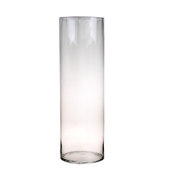 Cylinder floor vase SANYA AIR, clear, 24"/60cm, Ø 7.5"/19cm