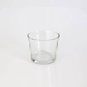 Small storm light / glass vase ALENA, clear, 3.3" / 8,5cm, Ø 3.9" / 10cm