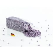 Decorative pearls/Clay pebbles PERLA, glossy lilac, 2-8mm, 605ml bottle, manufactured in Germany