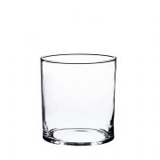 Cylinder vase SANYA FIRE, transparent, 4"/10 cm, Ø 4"/10 cm