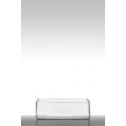 Candle bowl MIRJA, cuboid/rectangular, clear, 12"x8"x4"/30x20x10cm