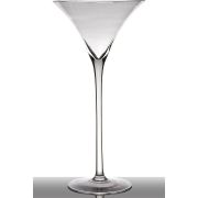 Cocktail glass / martini glass SACHA EARTH on pedestal, conical/round, clear, 12"/30cm, Ø8"/19,5cm