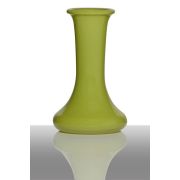 Single flower vase KOBY, cylinder/round, light green, 5.1"/13cm, Ø3.1"/8cm