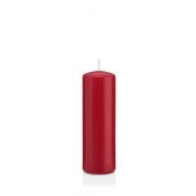 Votive candle / Pillar candle MAEVA, dark red, 6"/15cm, Ø2"/5cm, 37h - Made in Germany