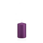 Votive candle / Pillar candle MAEVA, violet, 4"/10cm, Ø2.4"/6cm, 33h - Made in Germany