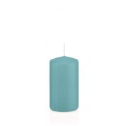 Votive candle / Pillar candle MAEVA, turquoise, 4.7"/12cm, Ø2.4"/6cm, 40h - Made in Germany