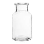 Glass bottle LORRIE, transparent, 4.9"/12,5cm, Ø2.6"/6,5cm