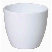 Small flower pot TEHERAN BASAR, ceramic, white, 3"/7,5cm, Ø3.7"/9,5cm 
