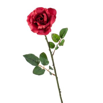 Artificial rose AMY, red, 26"/65cm, Ø 3.9"/10cm