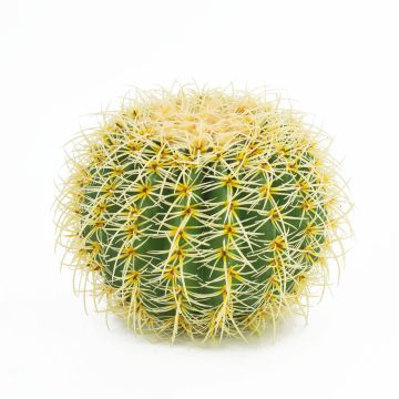 Artificial cactus plant golden ball BODOM, yellow-green, Ø 12"/30cm