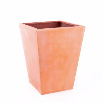 Plastic pot AINA, crossdoor, terracotta, 23"x17"x17"/58x44x44cm