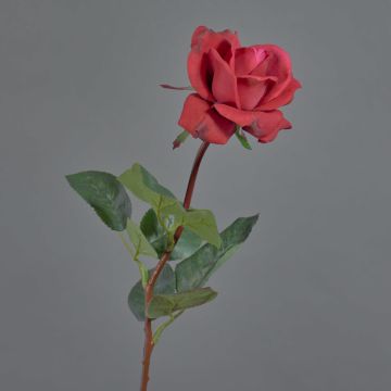 Artificial rose AMELIE, red, 28"/70cm, Ø 3.1"/8cm