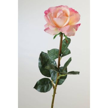 Artificial rose AMELIE, pink, 28"/70cm, Ø 3.1"/8cm