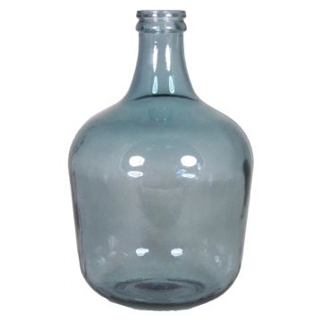Glass carboy ILINCA, blue-transparent, 16.5"/42 cm, Ø 11"/28 cm, 12L