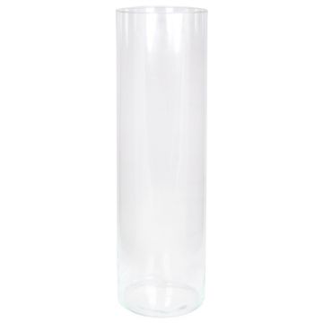 Floor vase cylinder SANYA OCEAN, transparent, 20"/50 cm, Ø 6"/15 cm