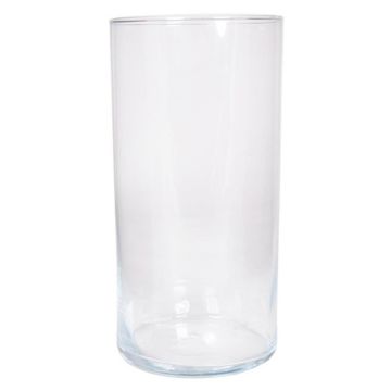 Glass cylinder vase SANYA OCEAN, transparent, 12"/30cm, Ø6"/15cm