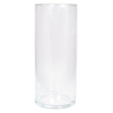 Glass cylinder vase SANYA OCEAN, transparent, 12"/30 cm, Ø 4.9"/12,5 cm