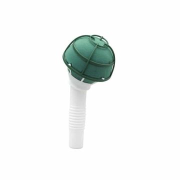 OASIS Wet florist sponge Bridal bouquet holder ARIYA with angled plastic handle, mesh, green, Ø2.8"/7cm