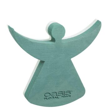 OASIS Wet florist sponge Angel SATCHA, polystyrene rigid foam bottom, green, 13"x12"x2.4"/33,5x30x6cm