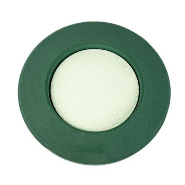 OASIS Wet florist sponge Pedestal ring DEVANY, funeral floristry, Bioline wooden base, green, 1.8"/4,5cm, Ø15"/37cm