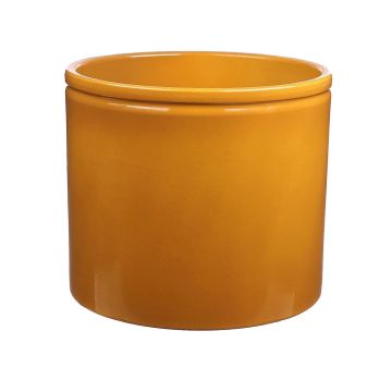 Ceramic pot ALCHIBA, curry, 8"/21,5cm, Ø9"/23,3cm