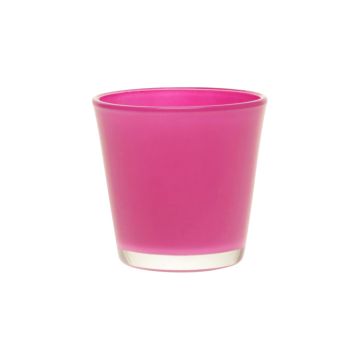 Tealight glass ALEX AIR, fuchsia, 2.8"/7,2cm, Ø3"/7,5cm