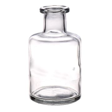 Bottle vase BARTOLOMEA made of glass, clear, 4.6"/11,8cm, Ø2.7"/6,8cm
