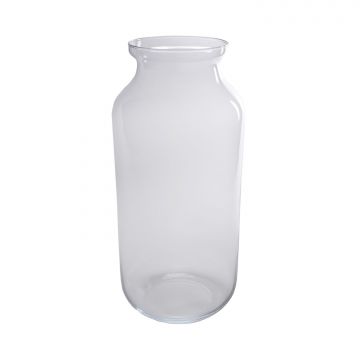 Floor vase ARSENIA, glass, transparent, 20"/50 cm, Ø 9"/23 cm
