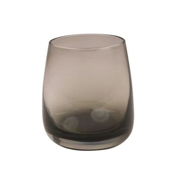 Water glass EDELMIRA, grey-transparent, 3.7"/9,5 cm, Ø 3.3"/8,5 cm