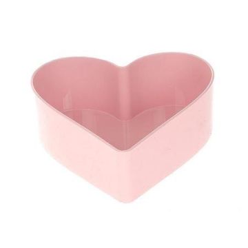Heart-shaped bowl HAVIN made of plastic, pink, 9"x8"x3"/22x20x7,5cm