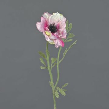 False anemone OKAPI, pink-white, 22"/55cm, Ø4"/10cm