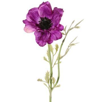 False anemone OKAPI, violet, 22"/55cm, Ø4"/10cm