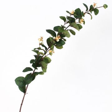Decorative branch snowberry NERINA with berries, apricot-cream, 3ft/95cm