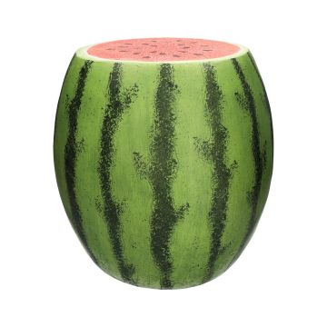 Storage table MOLANI in melon shape, green-red, 17"/43,5cm, Ø17"/42cm