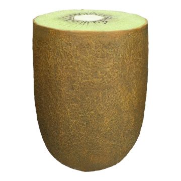 Storage table MOLANI in kiwi shape, brown-green-white, 18"/46,5cm, Ø13"/34cm